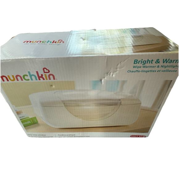⚡️Munchkin The Little Things Bright & Warm Wipe Warmer & Nightlight White NEW⚡️ - Picture 1 of 1
